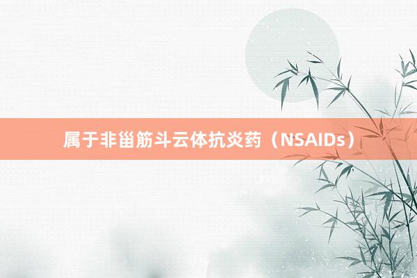 属于非甾筋斗云体抗炎药（NSAIDs）